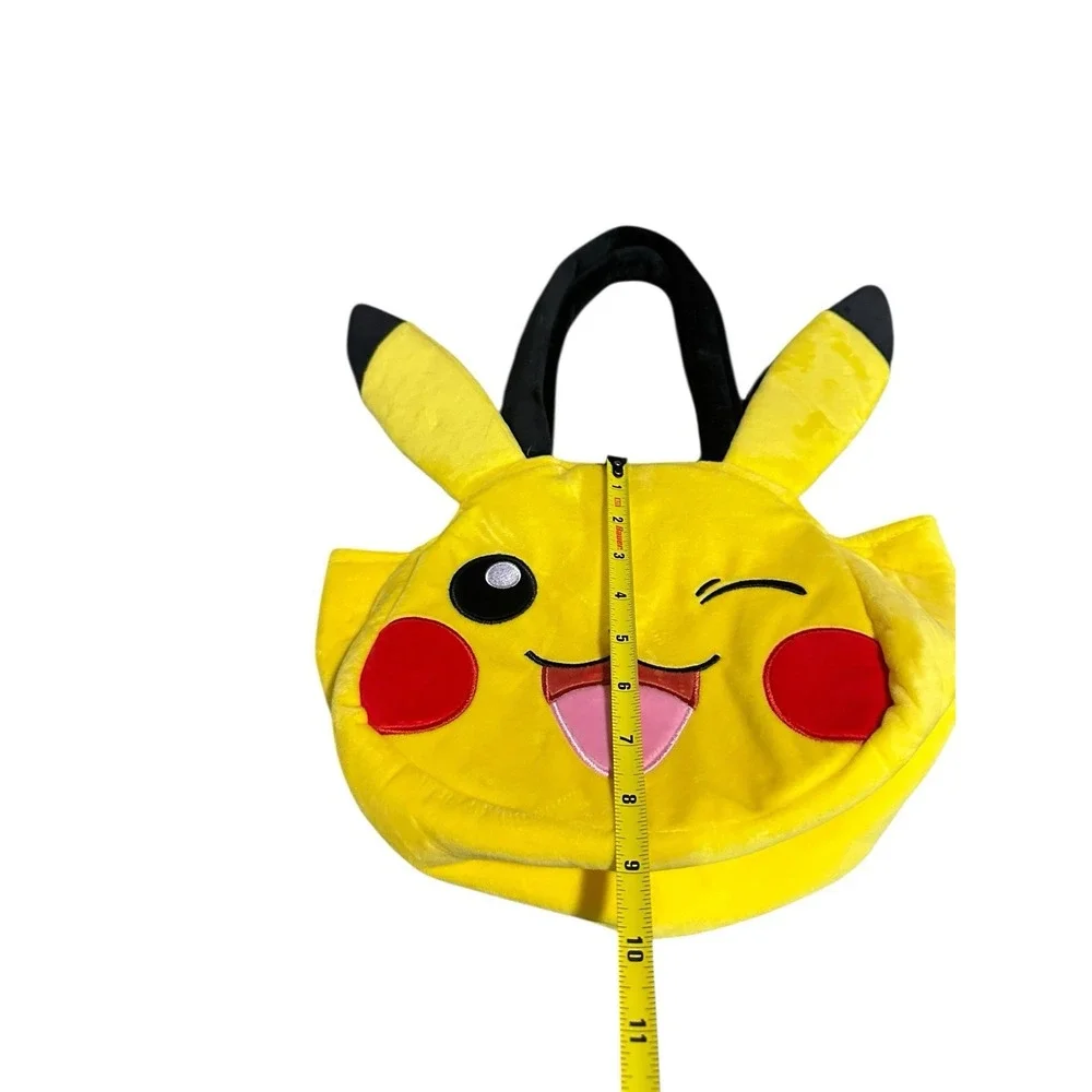 NEW bioworld‎ pokemon super soft yellow tote bag PIKACHU